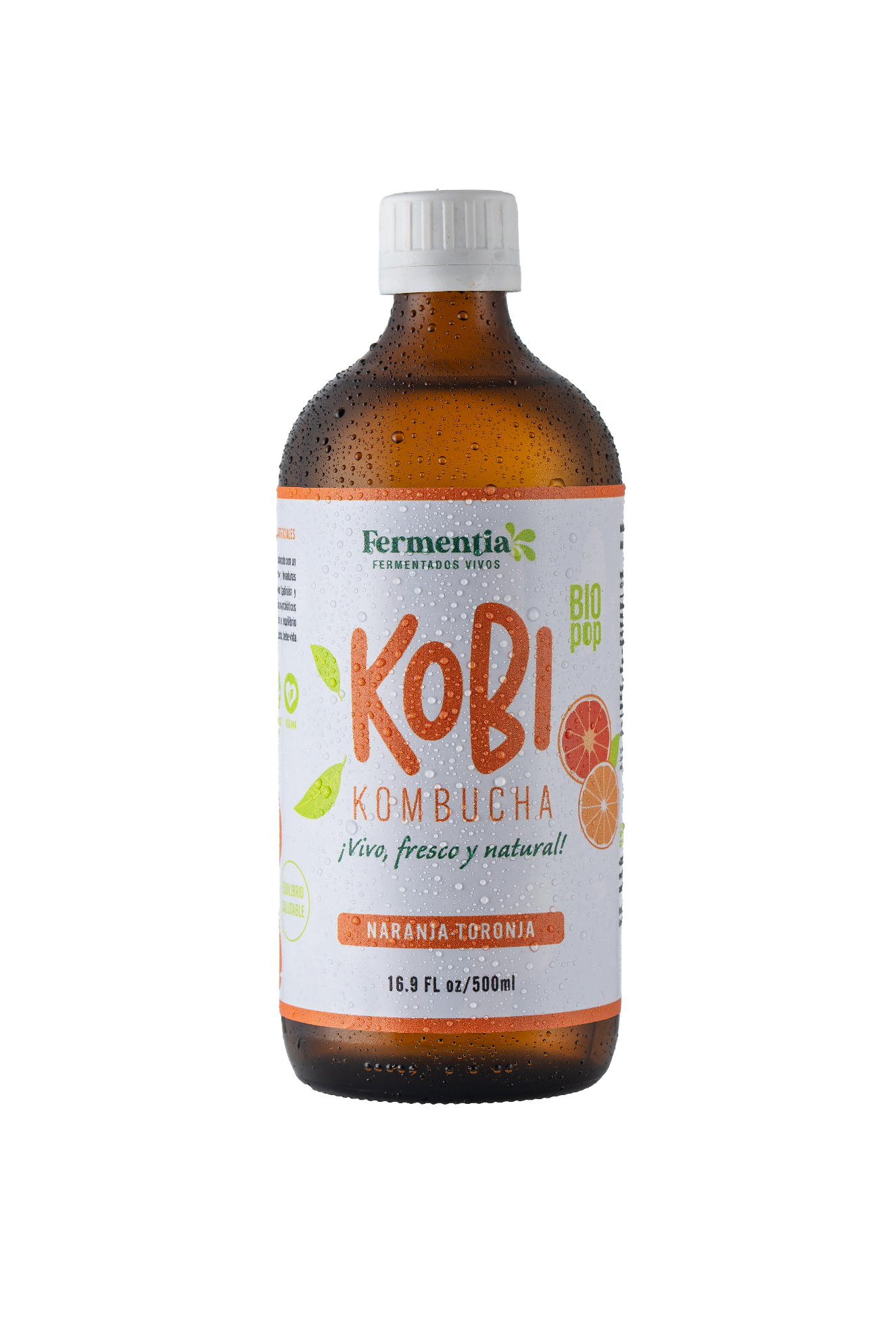 KOBI Kombucha Naranja Toronja - 500ml